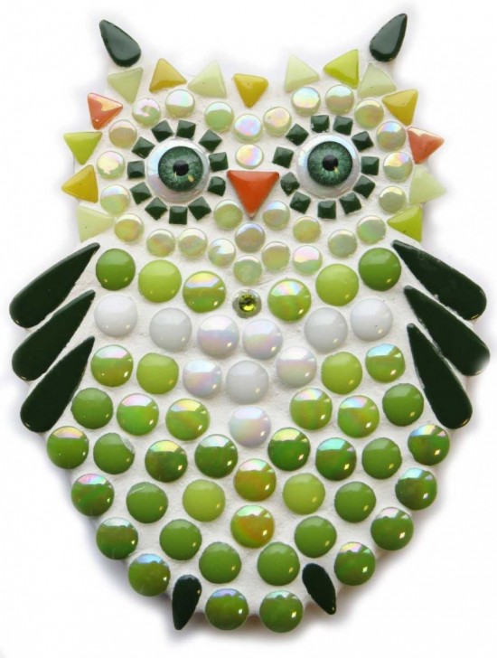 DIY Mozaïekpakket – Uil groen