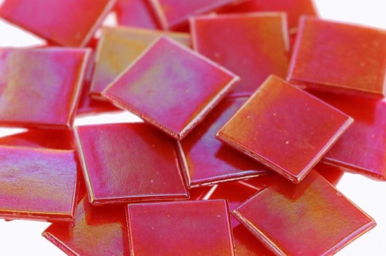 Parelmoer 2 cm   ruby red