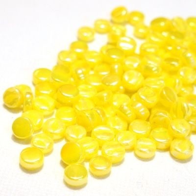 Parelmoer dots 8 mm   028p acid yellow