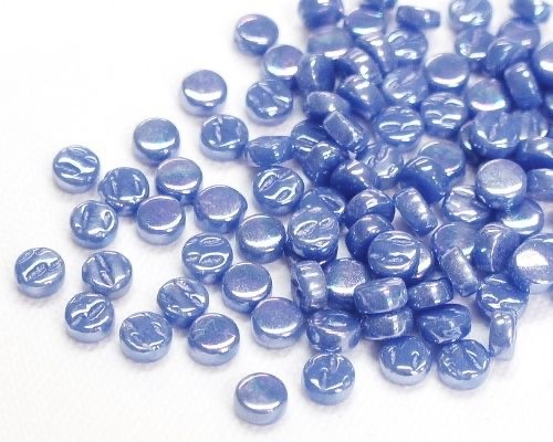 Parelmoer dots 8 mm   066p true blue