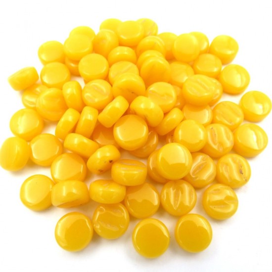 Parelmoer dots 8 mm   44bis goldenrod