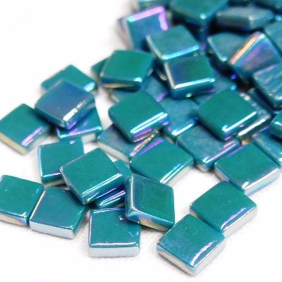 Parelmoer square 12 mm   016p   deep teal