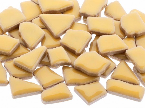 Keramiek puzzelsteentjes - gele peper