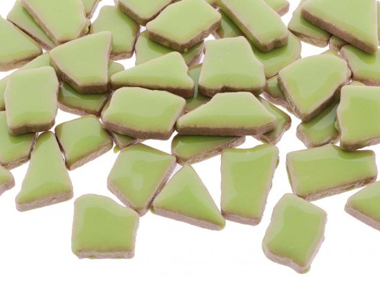 Kermiek mozaïek puzzelsteentjes - kiwi groen