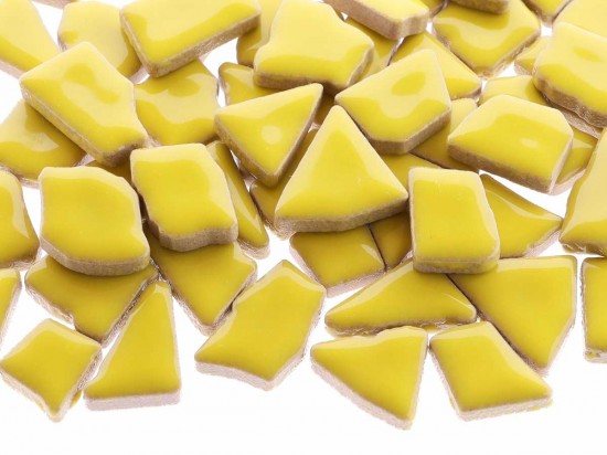 Kermiek mozaieksteentjes - citroen geel