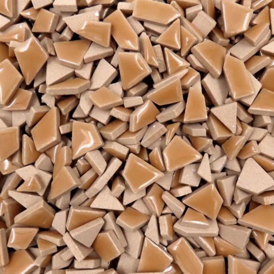 Mini keramiek mozaïek puzzelsteentjes - licht roze
