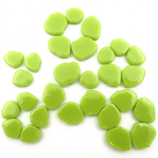 Mozaïeksteentjes Glas bloemblaadjes Sakura - acid green