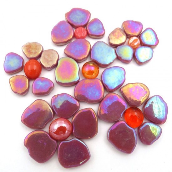 Sakura bloemblaadjes parelmoer   bis20p raspberry 2