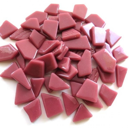 Mozaïek Glas Puzzelstukjes - raspberry