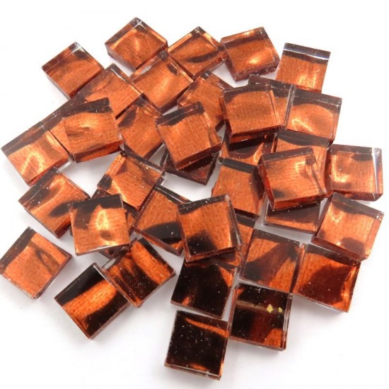 Spiegelglas mozaïeksteentjes 10 mm - brons