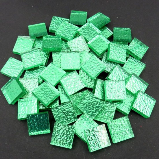Spiegelglas mozaïeksteentje met textuur 15 mm – groen