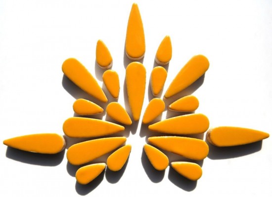 Mozaïeksteentjes - kerrie geel