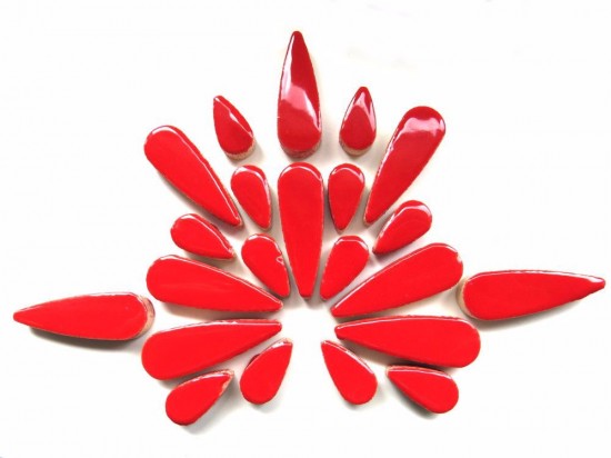 Teardrops h401 poppy red