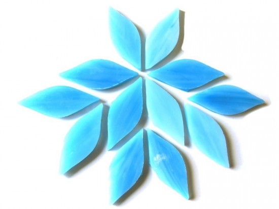 Tiffany bloemblaadjes klein licht blauw