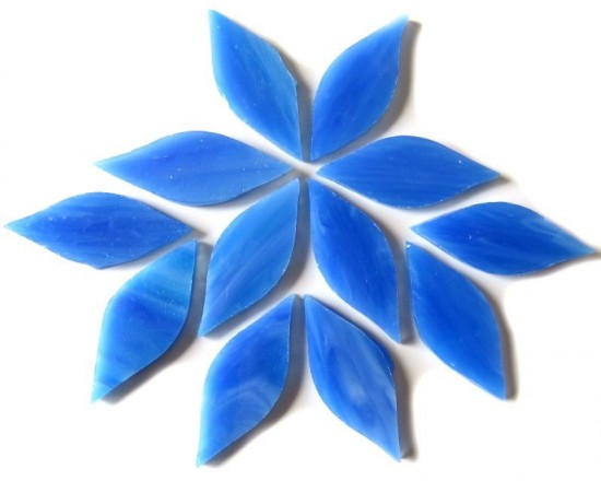 Tiffany bloemblaadjes klein - blauw