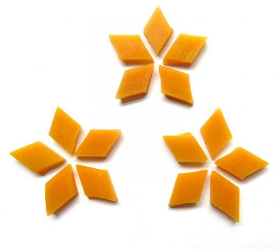 Tiffany glas ruitvorm 17x10 mm   mg41s mango nectar