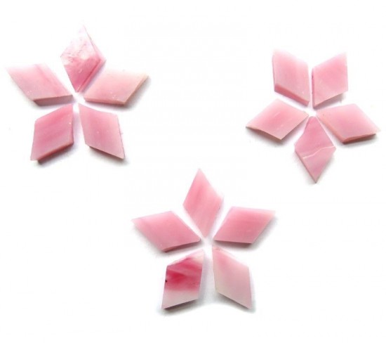 Tiffany glas ruitvorm 17x10 mm   mg43s sugar plum