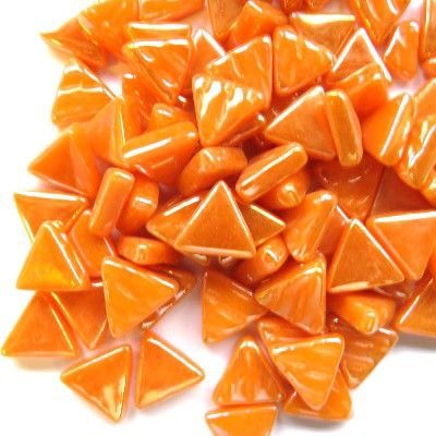 Triangles 10 mm   104p orange parelmoer