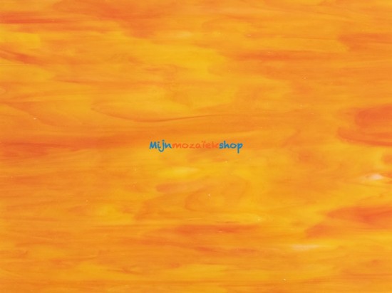 Tiffany glasplaat - oranje marmer