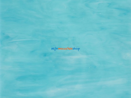 Tiffany glasplaat - licht teal