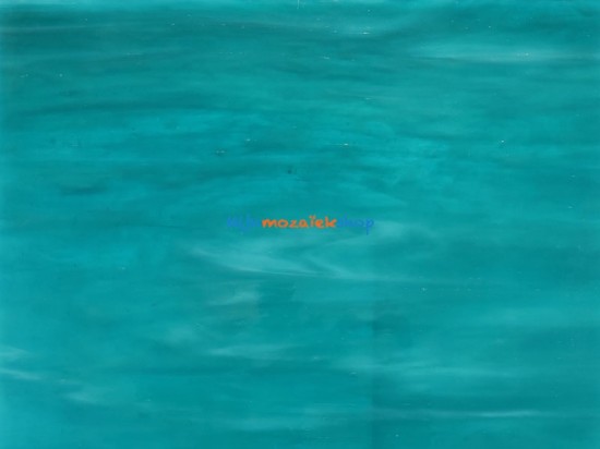 Tiffany glasplaat - teal (transparant)
