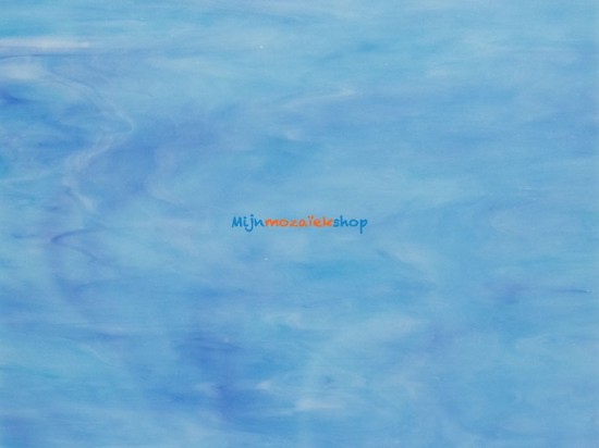 Tiffany glasplaat - pastel blauw